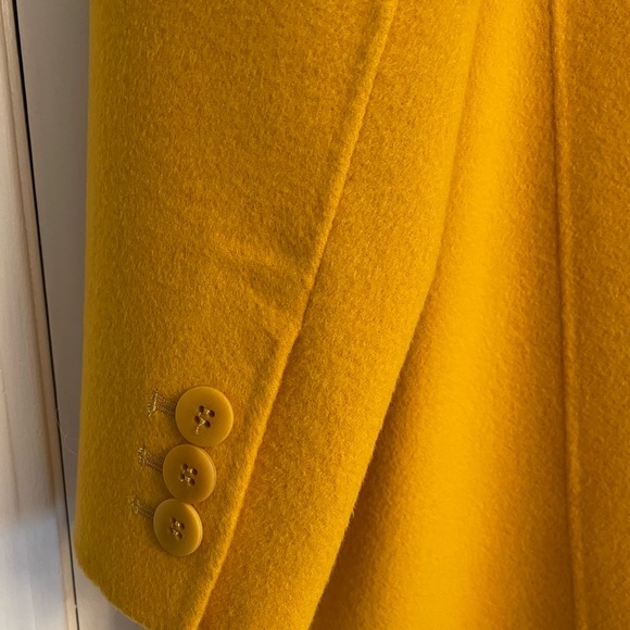 NWOT Talbots Sunflower Yellow Wool Coat Size 18W - Picture 4 of 8